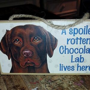 Chocolate Lab Amd Westie Dog Signs